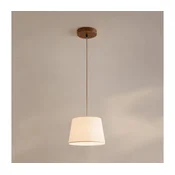 Luster na sajli AIDA 1xE27/15W/230V, precnik 25 cm, hrast/krem