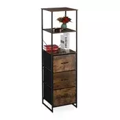 Northix Vintage regal 180x90x40 cm 3 police 3 predali les kovina
