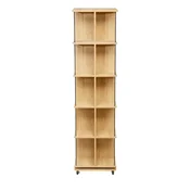 Homestar Knjigarna FERDIE vrtljiva 45x45x176 cm jesen črna