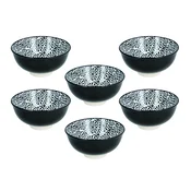 Tognana Set cinija 12 cm, 6 komada, Crni