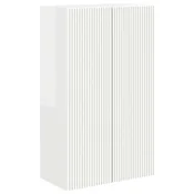 Vidaxl TV stenska omara Visok sijaj bela 59,5 x 31 x 100 cm