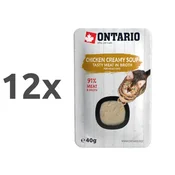Ontario Cat juha - piščanec, sir in riž 12 x 40 g