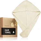 BrushArt Home Salon Cream Hair Towel