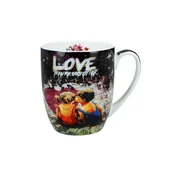 Carmani, porcelanasta skodelica t. Camio 380ml - grafiti