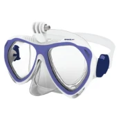 Speedo SPORT JUNIOR DUAL LENSES MASK WITH CAMERA MOUNT, set za potapljanje, transparent SOL25003
