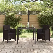 Vrtna stolica 2 pcs Smeda 53 x 49 x 85 cm Polipropilen
