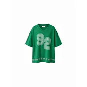 Kamila Šikl Majica zelena/bela