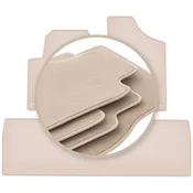 PREMIUM bež talne obloge za: Seat Alhambra I enoprostorec 1995-2010