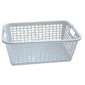 eoshop Plastična košara za čisto perilo 67 x 45 x 27 cm, mešane barve