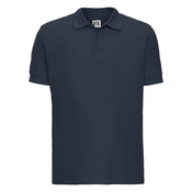 Mens navy blue cotton polo shirt Ultimate Russell