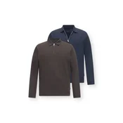 JACK & JONES Majica JPRBLAETHAN mornarska/rjava