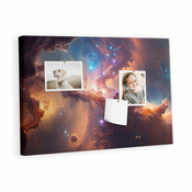 tulup.si Plošča iz plute Svet zvezde kosmos 60x40 cm Lesene zatiči