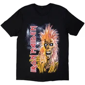 Iron Maiden First Album Track list V.3 (Back Print) Black M Majica