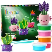 HEY CLAY Hey Clay Zelena Ekipa Plastelinasta masa za igro + dodatki, plastelin, 15 barv
