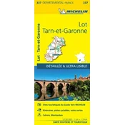 Lot, Tarn-et-Garonne - Michelin Local Map 337