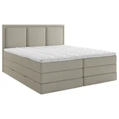 MID.YOU POSTELJA BOXSPRING 180 cm  x 200 cm , tekstil umazano rjava