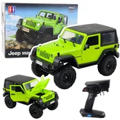 Licencirani avto na daljinsko upravljanje Jeep Wrangler Rock 1:14 - zelen