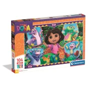Clementoni - Puzzle Dora 104 maxi - 100 kosov