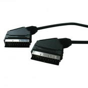 Video kabel SCART moški - SCART moški, 5 m, črn, SELL