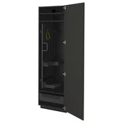 METOD / KNIVSHULT Visoki element-ostava, Crnosiva/Nickebo boja antracita, mat, 60x60x200 cm