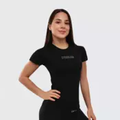 GymBeam Ženska majica kratkih rukava FIT Black
