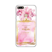 Ovitek Print za Huawei Y7 Prime 2018/Honor 7C My Print Cover, Pink Perfume, pink in zlata