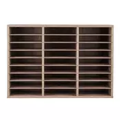 VEVOR Organizator za literaturo 27 predelkov 80x297x55 cm temno siva