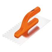 Gladilnik z zobmi, 270 x 125 mm, zobje 8 x 8 x 8 mm, plastični ročaj 50-203
