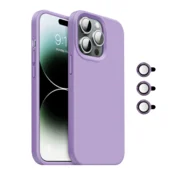 Maska Magnetic Lens za iPhone 15 Pro svetlo ljubicasta