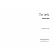 XENAKIS:NOMOS ALPHA CELLO SOLO
