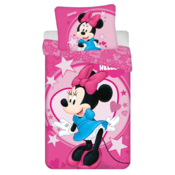 Ljubki dom Otroška posteljnina iz mikrovlaken MINNIE HELLO, roza Dimenzije posteljnine: 70 x 90 cm | 140 x 200 cm