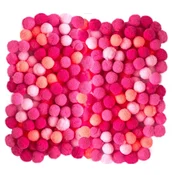 Akrilni Pom Poms, 1 cm - 120 kosov | Različne barve | Pink