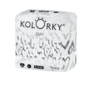 DAN BARV - srce - L (8-13 kg) - 19 kosov - eko plenice za enkratno uporabo