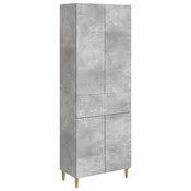 vidaXL Set omar 2 pcs Betonsko siva 66 x 34,5 x 90 cm Inženirski les