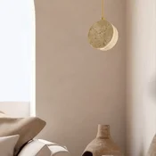 Zambelis LED-visoka svetilka 25336, bež, premer 10 cm, naravni kamen - Dnevna soba/jedilnica - Sodobni - bež, zlata