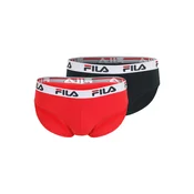 FILA Spodnje hlačke  rdeča / črna / bela