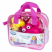 PLAYGRO morske životinje za kupanje, roze, 7 kom u torbi 187484