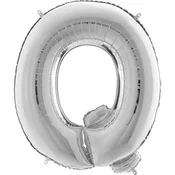 shumee Folija balon črka 40 Q Ó srebrna