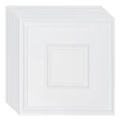 VEVOR Stropne plošče DH-02 605x605 cm bele barve