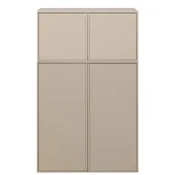 Kremno bela modularna garderobna omara iz masivnega bora 100x150 cm Daily – vtwonen