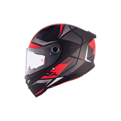 Integrální helma na motorku MT REVENGE 2 S HATAX B5 cerno-šedo-cervená