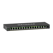 NETGEAR GS316EP-100PES mrežni prekidac Upravljano Gigabit Ethernet (10/100/1000) Podrška za napajanje putem Etherneta (PoE) Crno