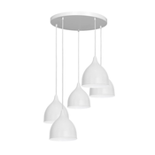 Luster na sajli NOAK 5xE27/15W/230V siva