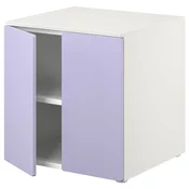 SMASTAD / PLATSA Element, bela lila/s 1 policom, 60x57x63 cm