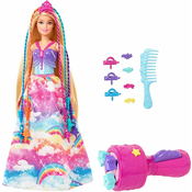 Mattel Barbie Princess z igralnimi kompleti za barvane lase