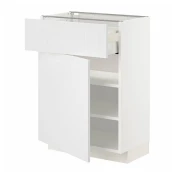 METOD / MAXIMERA Podni element s fiokom/vratima, bela/Stensund bela, 60x37 cm