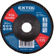EXTOL Lamelni disk, poševni korund, premer 125 mm, P36 8803471
