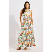 Seafolly razširjeno krilo z lanom Tiered