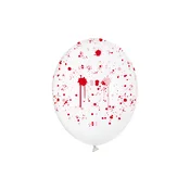 PartyDeco Lateks balon – Krvave madeži 30 cm