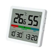 Winner Group - Digitalni termometar sa LCD displejom i higrometrom 2xCR2032 bela